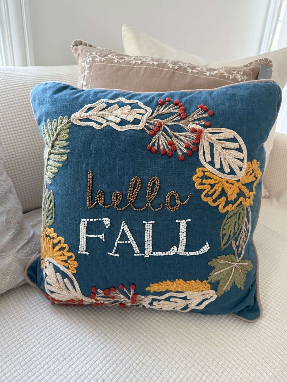 Kirkland Home Exclusive Hello Fall Set of 2 Decorative Pillows